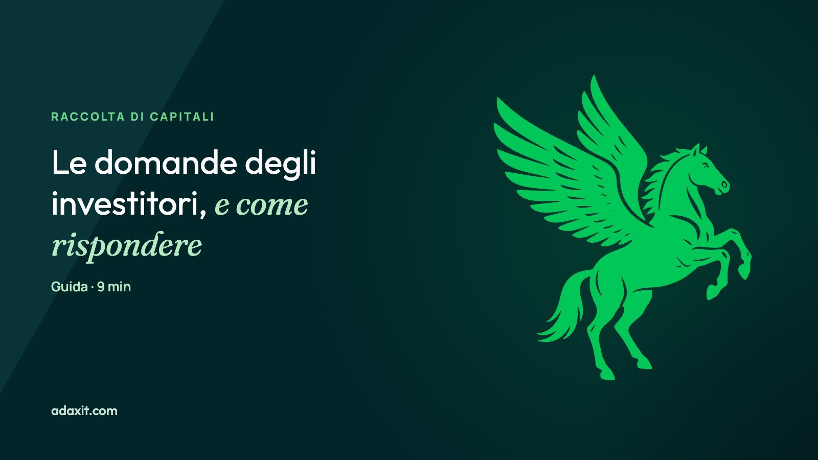 Domande degli investitori al primo incontro: come rispondere