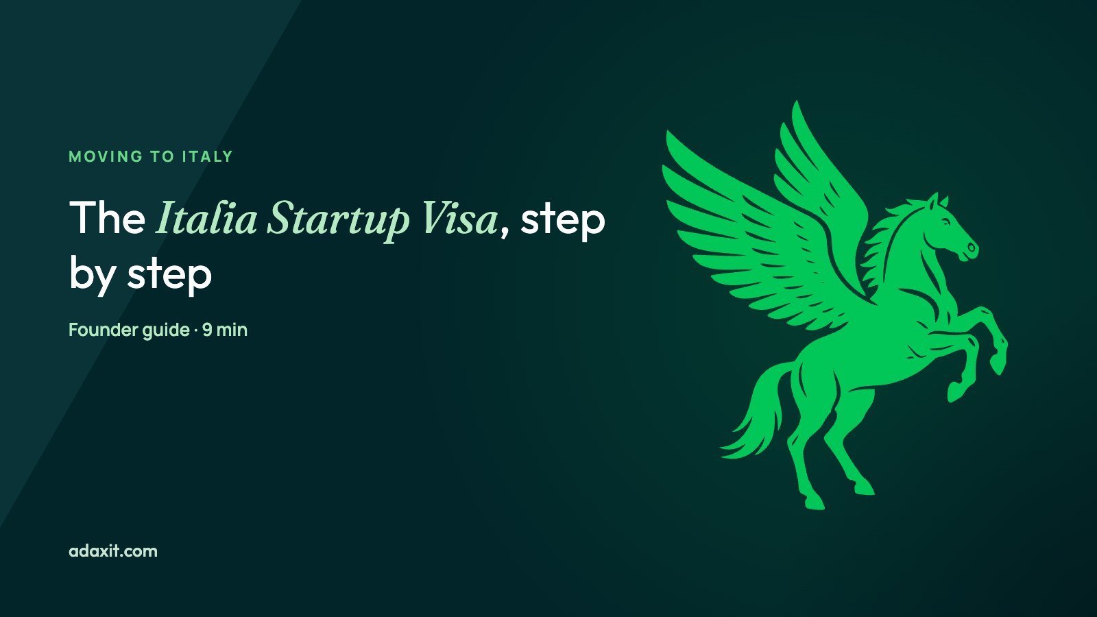 Italia Startup Visa: who can apply and how it works in 2026