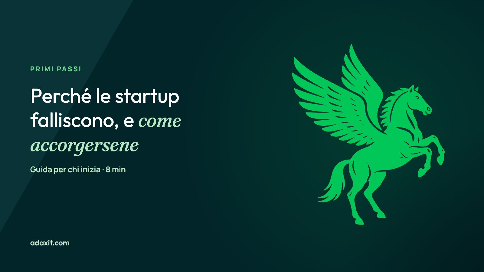 Perché le startup falliscono: le cause vere e i segnali d'allarme